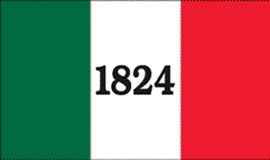 1824 Tri-color Flag Alamo Flag 1835-1836